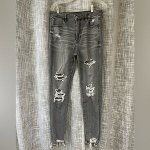American Eagle Gray Skinny Jeans